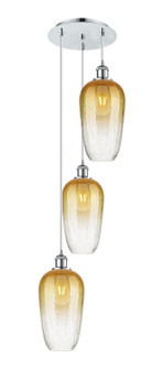 Ballston Three Light Pendant in Polished Chrome (405|113B-3P-PC-G484-7AM)