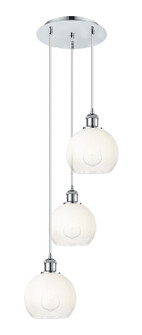 Ballston Three Light Pendant in Polished Chrome (405|113B-3P-PC-G483-8OP)