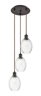 Ballston Three Light Pendant in Oil Rubbed Bronze (405|113B-3P-OB-G459-6CL)