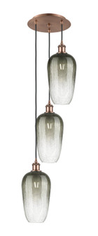 Ballston Three Light Pendant in Antique Copper (405|113B-3P-AC-G484-7SL)