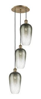 Ballston Three Light Pendant in Antique Brass (405|113B-3P-AB-G484-7SL)