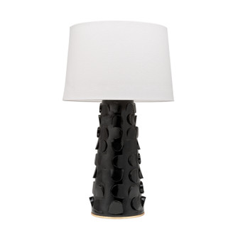 Naomi One Light Table Lamp in Black Lustro/Gold Leaf Combo (428|HL335201-BLK/GL)