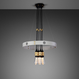 LED Chandelier in Brass (576|NHE-252176)