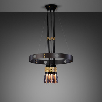 LED Chandelier in Brass (576|NHE-182185)