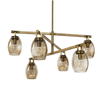 Octavia Six Light Chandelier in Antique Brass (515|2866-79)