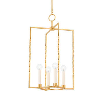 Adelaide Four Light Lantern in Vintage Gold Leaf (428|H731704L-VGL)