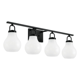 Mansfield Four Light Vanity in Matte Black (577|207853A)