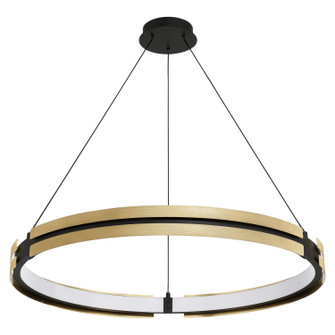 Grazia LED Pendant in Matte Black/Brushed Gold (577|207774A)