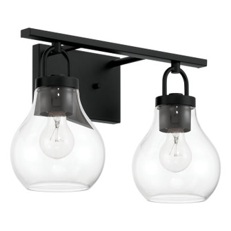 Mansfield Two Light Vanity in Matte Black (577|207635A)