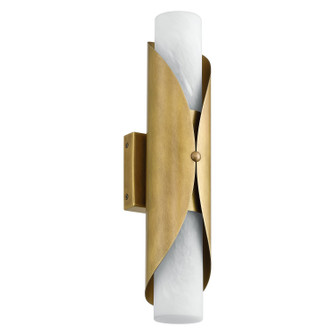 Crescendo Two Light Wall Sconce in Natural Brass, Alabaster (577|207617A)