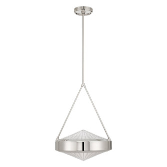 Agate Three Light Pendant in Polished Nickel, Clear Holophane (577|207428A)