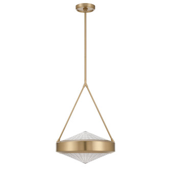 Agate Three Light Pendant in Champagne Gold, Clear Holophane (577|207426A)