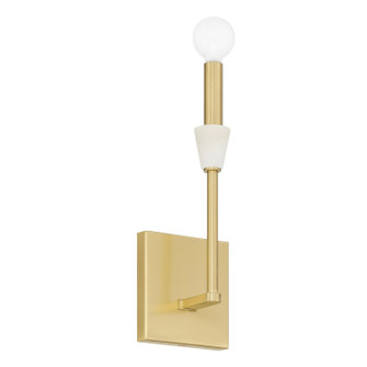 Montclair One Light Wall Sconce in Brushed Gold, White (577|207362A)