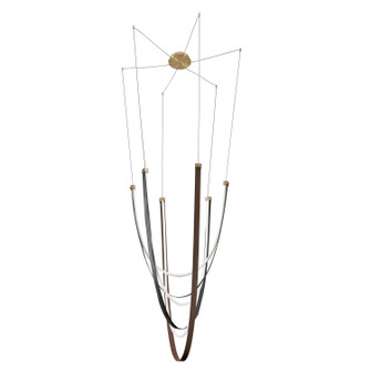 Ayers LED Chandelier in Champagne Gold, Black, Brown (577|207276A)