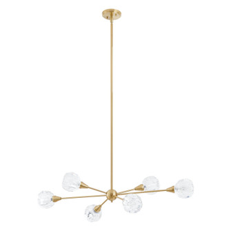 Helena Six Light Pendant in Brushed Gold (577|206943A)