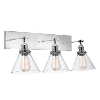 Eustis Three Light Wall Sconce in Polished Nickel (401|9735W24-3-613)