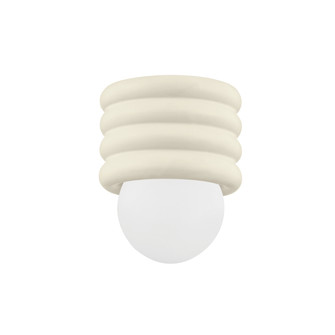 Bibi One Light Flush Mount in Aged Brass/Ceramic Antique Ivory (428|H691501-AGB/CAI)