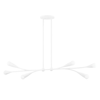 Elsa Six Light Linear in Texture White (428|H689906-TWH)