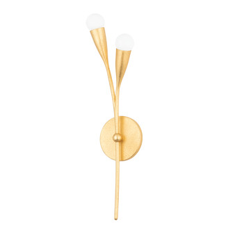 Elsa Two Light Wall Sconce in Gold Leaf (428|H689102-GL) Elsa Two Light Wall Sconce in Gold Leaf (428|H689102-GL)
