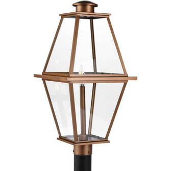 Bradshaw One Light Outdoor Post Lantern in Antique Copper (54|P540107-169)