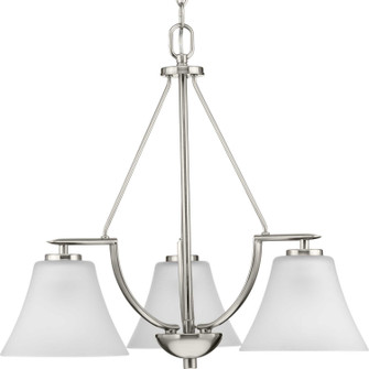 Bravo Three Light Chandelier in Brushed Nickel (54|P4621-09)