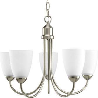 Gather Five Light Chandelier in Brushed Nickel (54|P4441-09)