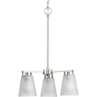 Tanner Three Light Chandelier in Brushed Nickel (54|P400400-009)