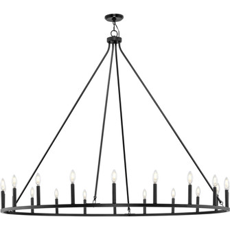 Gilliam 20 Light Chandelier in Matte Black (54|P400399-31M)