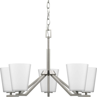 Vertex Five Light Chandelier in Brushed Nickel (54|P400343-009)