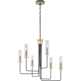 Rainey Six Light Chandelier in Graphite (54|P400168-143) Rainey Six Light Chandelier in Graphite (54|P400168-143)