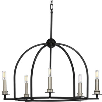 Seneca Five Light Chandelier in Matte Black (54|P400115-031)