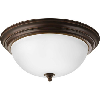 Dome Glass - Etched Three Light Flush Mount in Antique Bronze (54|P3926-20ET) Dome Glass - Etched Three Light Flush Mount in Antique Bronze (54|P3926-20ET)