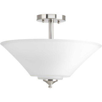 Joy-Bravo Three Light Semi-Flush Mount in Brushed Nickel (54|P3864-09)