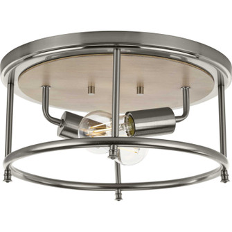 Durrell Two Light Flush Mount in Brushed Nickel (54|P350151-009) Durrell Two Light Flush Mount in Brushed Nickel (54|P350151-009)