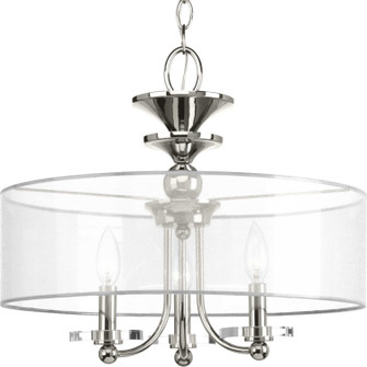 Marche' Three Light Semi-Flush Convertible in Polished Nickel (54|P350029-104)