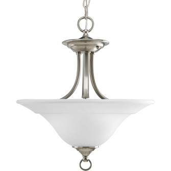Trinity Two Light Semi-Flush Mount in Brushed Nickel (54|P3473-09)