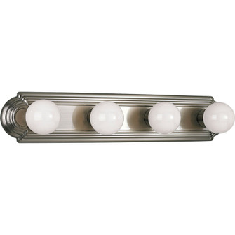 Broadway-Racetrack Four Light Bath Bracket in Brushed Nickel (54|P3025-09)