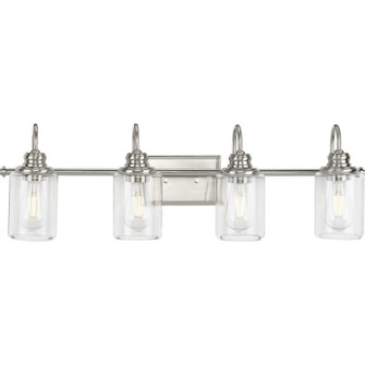 Aiken Four Light Bath Bracket in Brushed Nickel (54|P300323-009)
