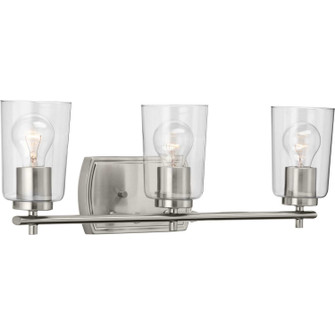 Adley Three Light Bath & Vanity in Brushed Nickel (54|P300156-009)