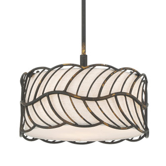 Simbolo Three Light Pendant in Antique Black Iron (62|4501-3P ABI)
