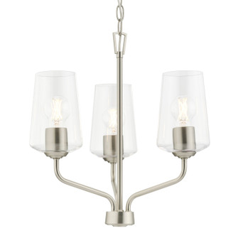 Celino Three Light Chandelier in Brushed Nickel (54|P400440-009)