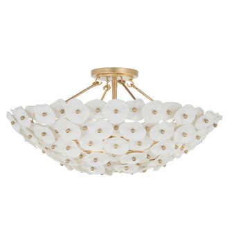 Coastlyn Four Light Semi Flush Mount in Legacy Brass (29|N1824-732)