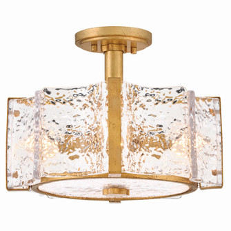 Florian LED Semi-Flush Mount in Distressed Brass (138|FR41601DA)