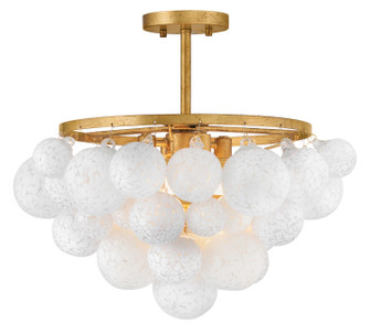 Marabel LED Semi-Flush Mount in Distressed Brass (138|FR41563DA)