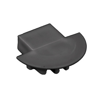 Premium Extrusions End Cap With Wire Feed Hole (303|PE-AA1DF-FEED-BK)