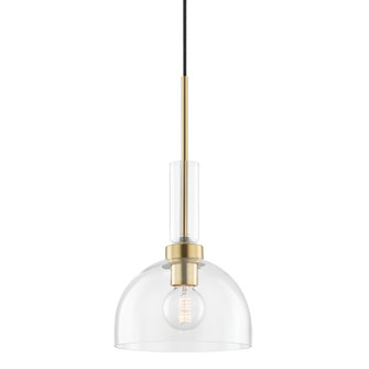 Tabitha One Light Pendant in Aged Brass (428|H384701-AGB)