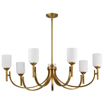 Solara Seven Light Chandelier in Natural Brass (72|60-8671)