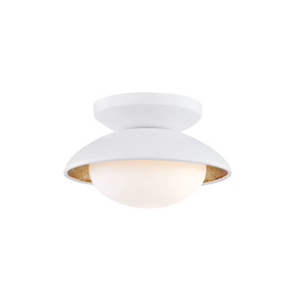 Cadence LED Semi Flush Mount in White (428|H368601S-WH/GL)
