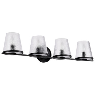 Valentine Four Light Vanity in Black (72|60-8254)