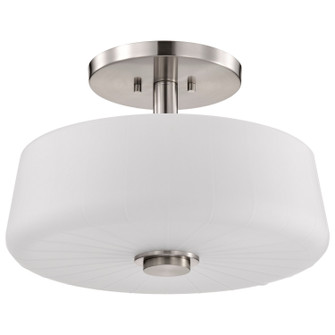 Lune Three Light Semi-Flush Mount in Brushed Nickel (72|60-8229)
